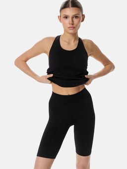 Cardio Bunny - Stretchable Mid-Rise Biker Support Slim Fit Sports Shorts