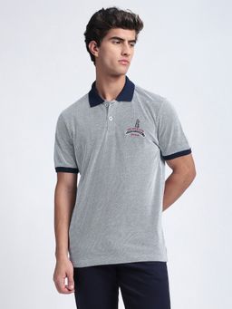R&B - Solid Regular Navy Blue T-Shirt