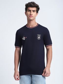 R&B - Graphic Regular Navy Blue T-Shirt