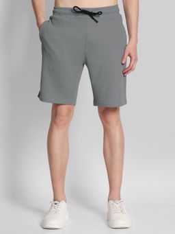 Bene Kleed - Relaxed Fit Texture Grey Knitted Shorts