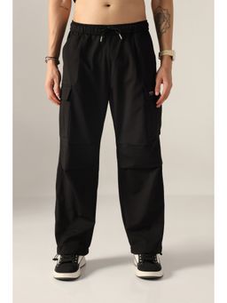 MONOTONE - Navy Blue Polyester Solid Straight Trouser