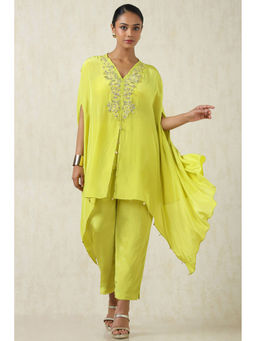 Soch - Women's Light Green Crepe Co-Ord (Set of 3)