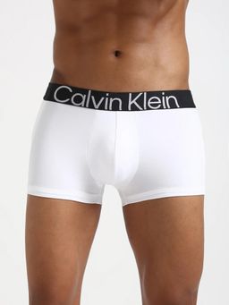 Calvin Klein - White Solid Mid Rise Trunk
