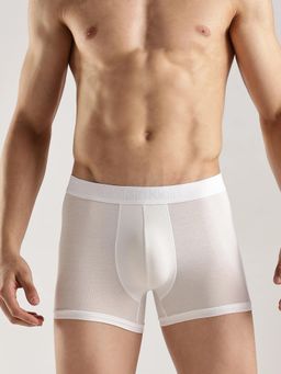 Calvin Klein - White Solid Mid Rise Trunk