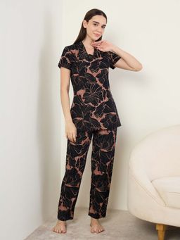 Sweet Dreams - Women'S Floral Printed T-Shirt and Pyjama