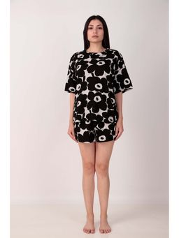 Masha - Black Bloom T-Shirt and Shorts