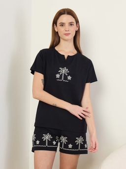 Sweet Dreams - Women'S Embroideried Top and Shorts