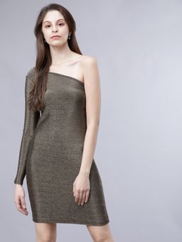 TOKYO TALKIES - Women Antique Sheen Bodycon Dress