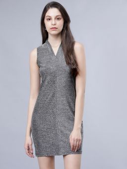 TOKYO TALKIES - Women Silver-Toned Sheath Dress