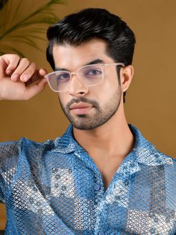 ROYAL SON - Square Pink Glasses for Men Women SF0061-C5