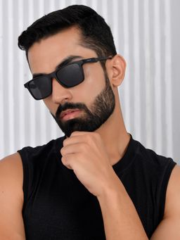 ROYAL SON - Black Cooling Polarized Sunglasses for Men - (Sg-Rs1010-C1)