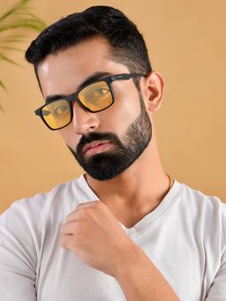 ROYAL SON - Yellow Night Driving Polarized Sunglasses for Men - (Sg-Rs1010-C2)