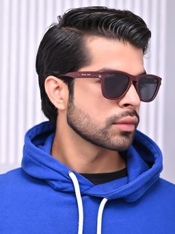 ROYAL SON - Black Polarized Goggles for Unisex