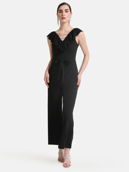 Kazo - V-Neck Sleeveless Jumpsuit