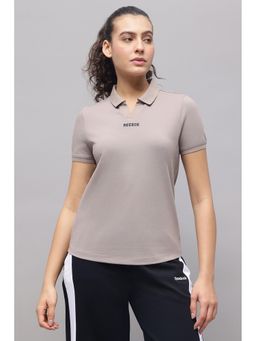 Reebok - Women Polo Grey T-Shirt