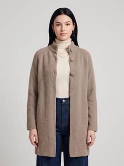 APSLEY - Women Brown Long Cardigan