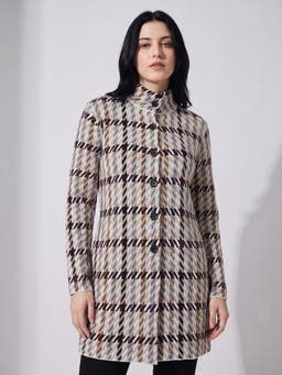 APSLEY - Women Multi-Color Long Jacquard Cardigan