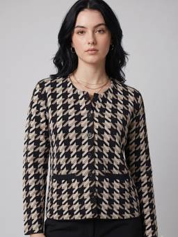 APSLEY - Women Multi-Color Jacquard Cardigan