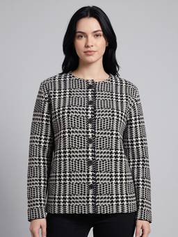 APSLEY - Women Multi-Color Jacquard Cardigan