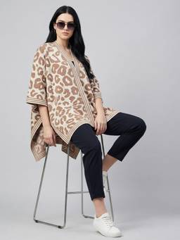 APSLEY - Women Multi-Color Cape Cardigan