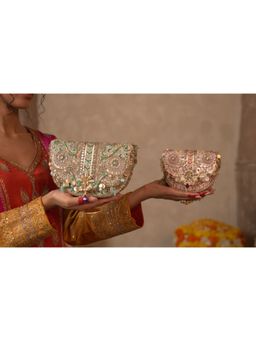 DOUX AMOUR - Rangrez Pink Flapover Clutch