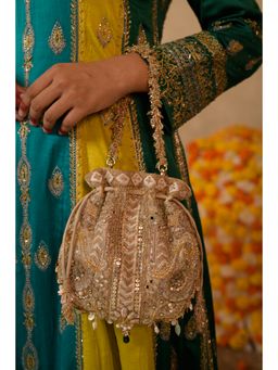 DOUX AMOUR - Ruhani Silver Potli Bag