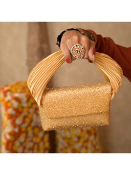 DOUX AMOUR - Big Gold Phoebe Grab Clutches