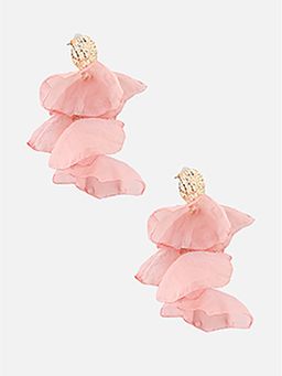 Beatnik - Pink Gold Plated Stylish Drop Earrings