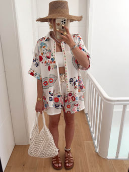 Miakee - Multi-Color Printed Polyester Blend Co-Ord Set