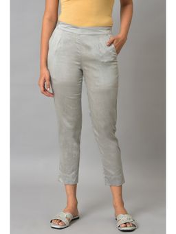 Aurelia - Grey Straight Fit Trouser Pants