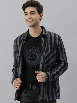 Rare Rabbit - Navy Blue Casual Jacket