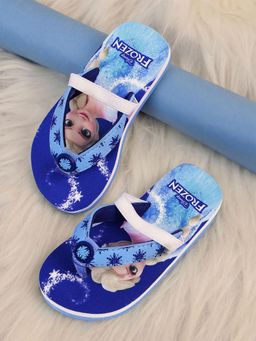 Kidsville - Official Frozen Printed Flipflops with Strap for Girls