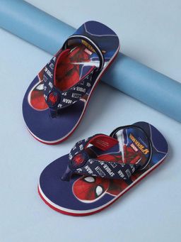 Kidsville - Official Spiderman Printed Flipflops with Strap for Boys