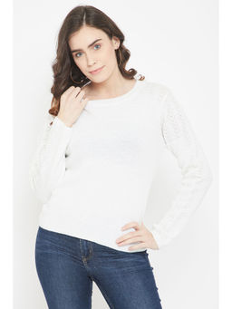 Madame - Women Off White Top