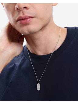 Carlton London - Men Rhodium Plated Pendant