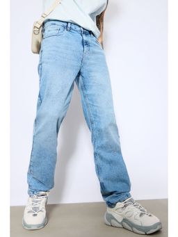 FREAKINS - Men Ice Blue Straight Fit Jeans