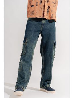 FREAKINS - Men Side Pocket Cargo Jeans