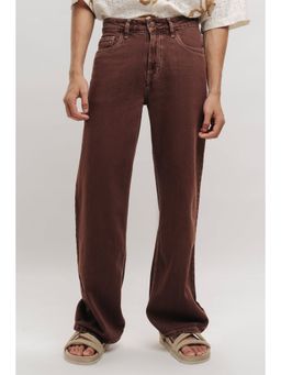 FREAKINS - Men Brown Relaxed Fit Straight Jeans
