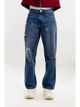 FREAKINS - Men Sapphire Blue Timeless Jeans