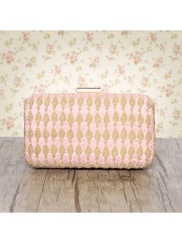 Peora - Pink Clutch Purses for Women Handmade Evening Bridal Clutch - C59Pk