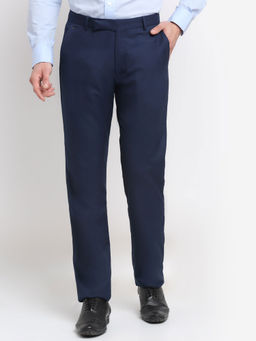 Cantabil - Mens Navy Blue Trouser