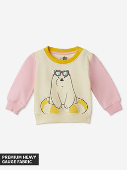 The Souled Store - Official We Bare Bears: Ice Bear Girls Multi-Color Sweatshirt