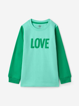 The Souled Store - Originals: Green Love Girls Sweatshirt