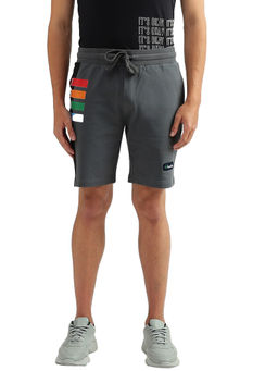 United Colors of Benetton - Men Grey Printed Regular Fit Shorts