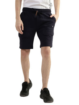 United Colors of Benetton - Men Black Solid Regular Fit Shorts