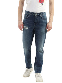 United Colors of Benetton - Men Blue Solid Skinny Fit Jeans