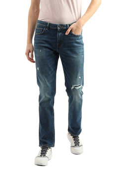 United Colors of Benetton - Men Navy Blue Slim Straight Jeans