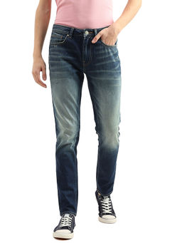 United Colors of Benetton - Men Navy Blue Solid Skinny Fit Jeans