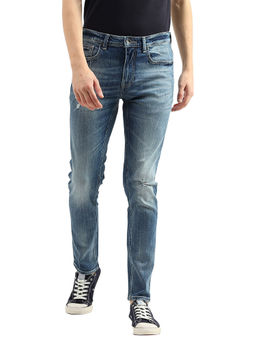 United Colors of Benetton - Men Blue Solid Skinny Fit Jeans