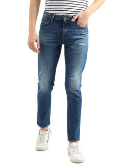 United Colors of Benetton - Men Blue Slim Tapered Fit Jeans